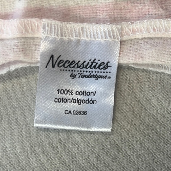 Necessities by Tenderthyme - Pink and Gray Baby Flannel Blanket Set - Picture 2 of 4